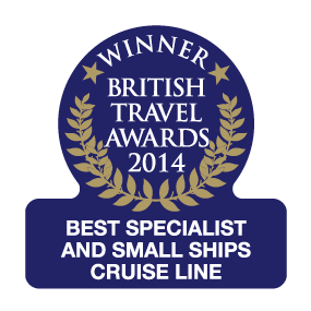 British Travel Awards 2014 Winner Best Specialist and Small Ships Cruise Line